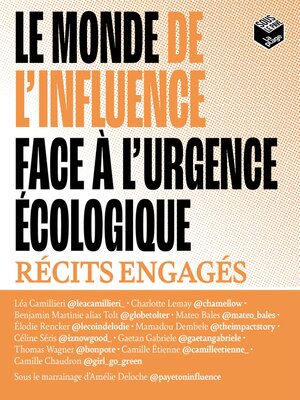 cover image of Le monde de l'influence face à l'urgence écologique